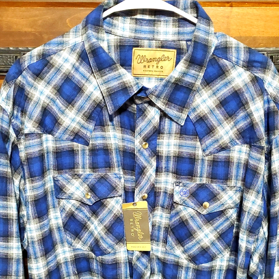Wrangler Retro Western Cowboy Shirt Nwt